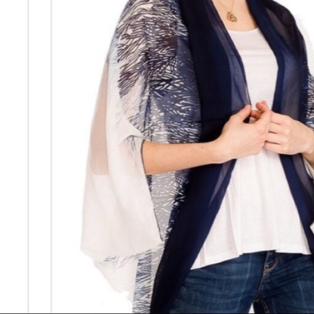 2/$20 1 navy blue left!  Boho Styled kimono - Picture 7 of 7